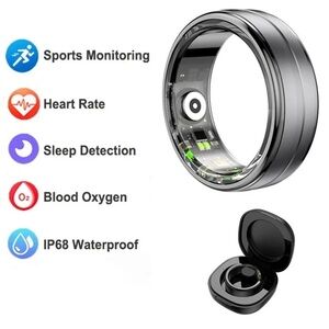 Smart Ring Black Sz  10